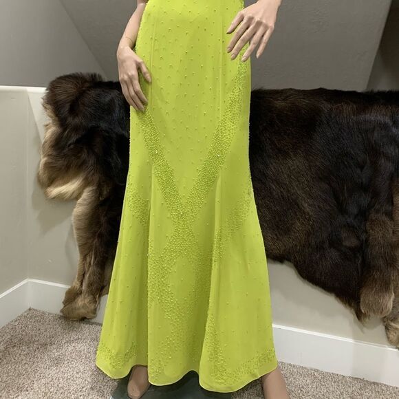 Custom Stunning All Over Beaded Sleeveless Evening Dress - Picture 11 of 16